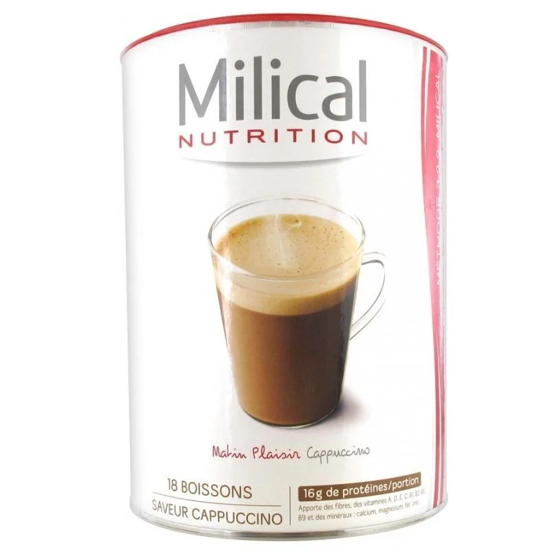 Milical Boisson Cappuccino Hyperprotéinée 18 portions