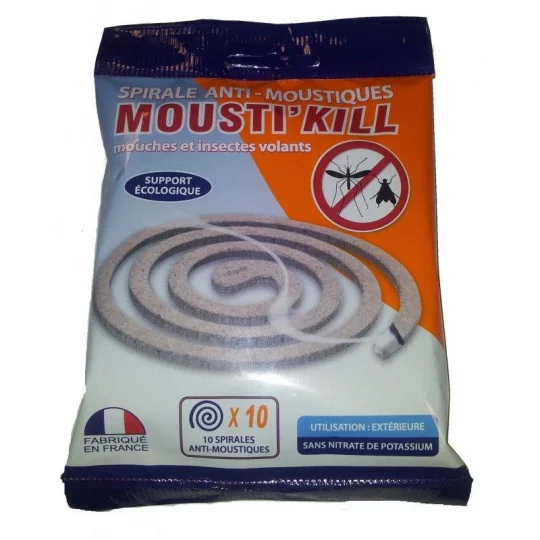 Mousti'kill 10 Spirales Anti-moustiques
