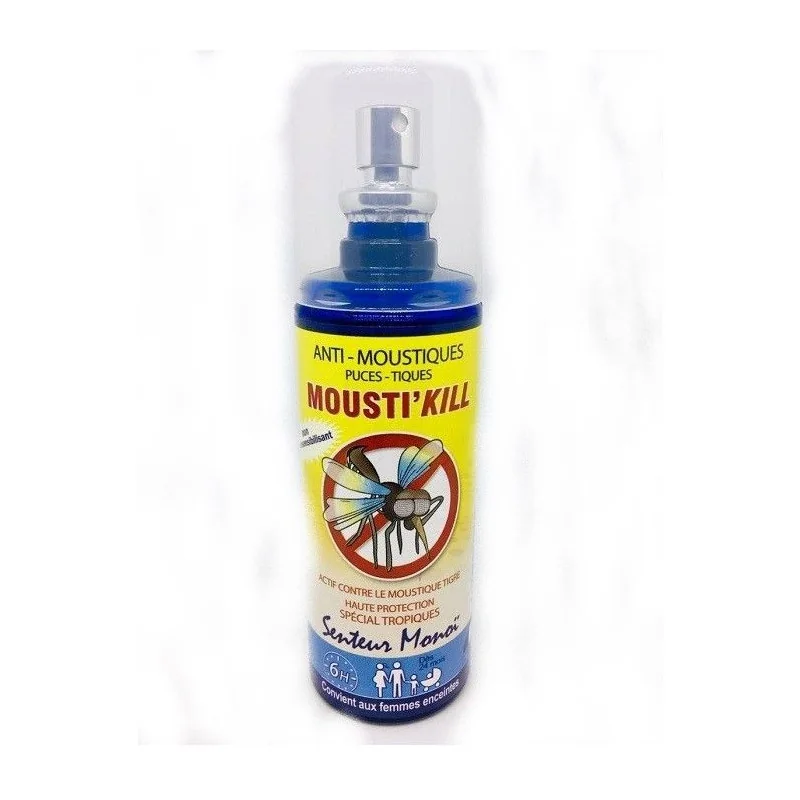 Mousti'Kill Spray Anti Moustiques Senteur Monoï 100ml