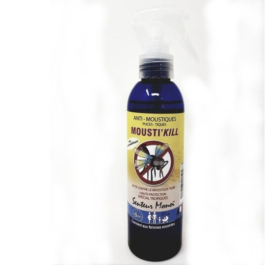 Mousti'Kill Spray Anti Moustiques Senteur Monoï 200ml