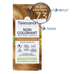 Natessance Soin Colorant 7.3 Blond Vénitien