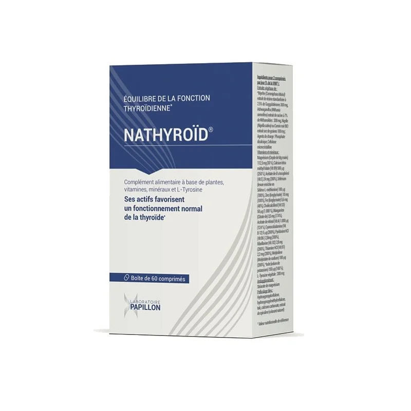 Nathyroïd 60 Comprimés Equilibre Fonction Thyroïdienne