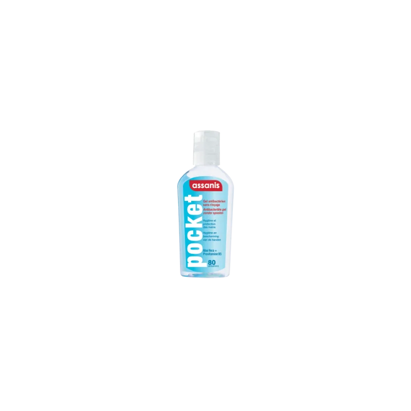 Assanis Pocket Gel Antibactérien Sans Rinçage 80 ml